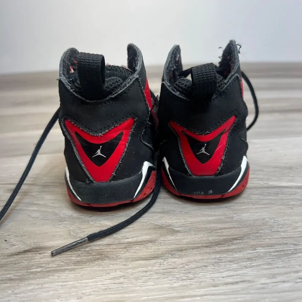 Nike Air Jordan True Flight Bred Black Red CU4936-001 Toddler Size‎ 9C